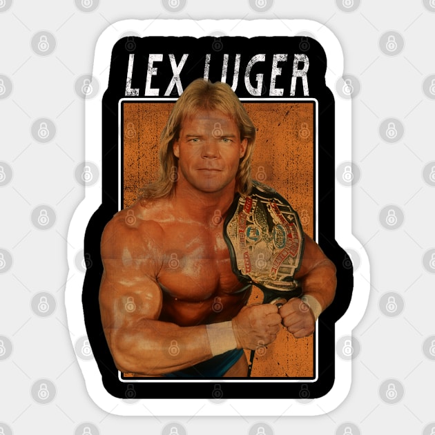 Vintage Wwe Lex Lauger Sticker by The Gandol